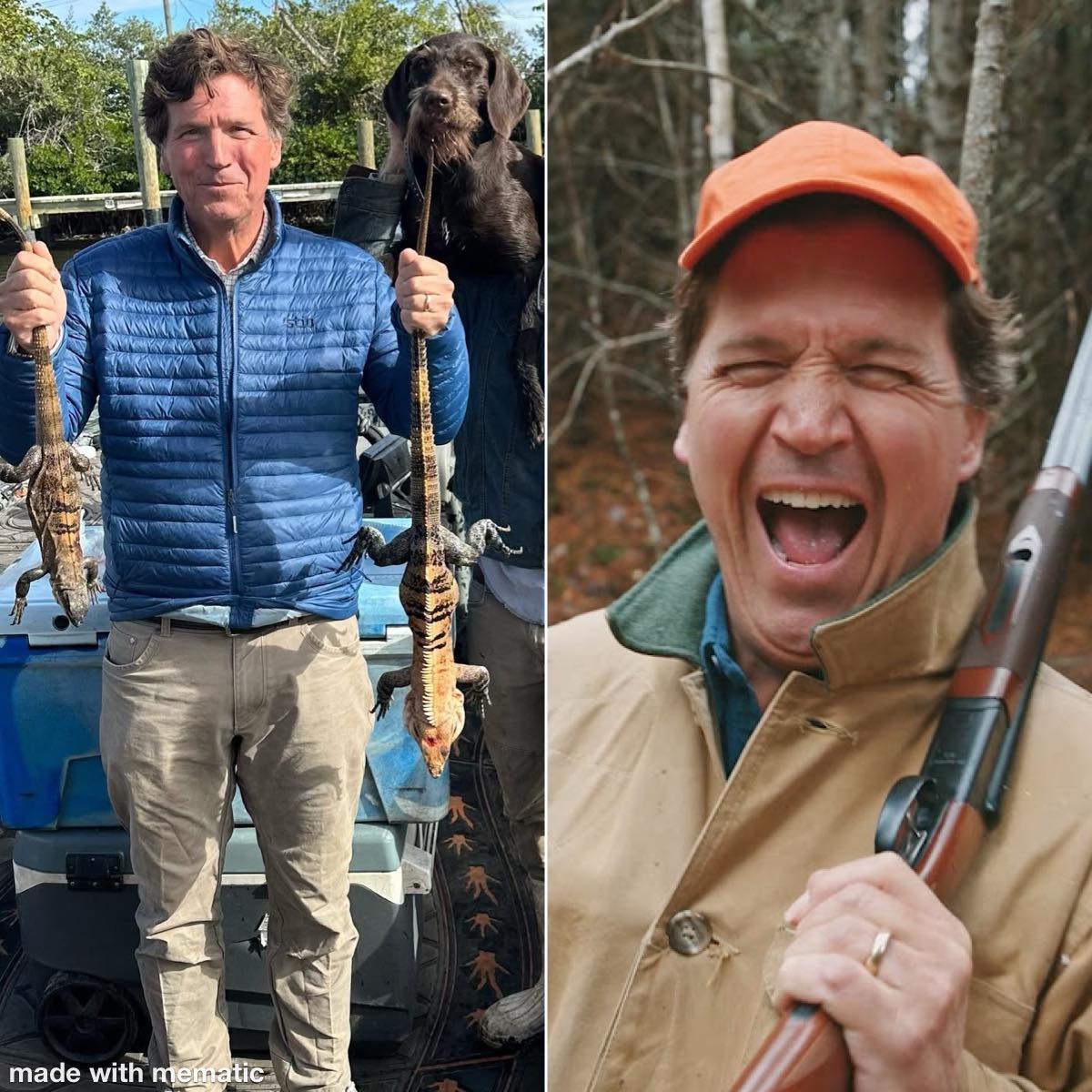 Rack - Tucker Carlson recently went on an iguana hunt in Florida with ...