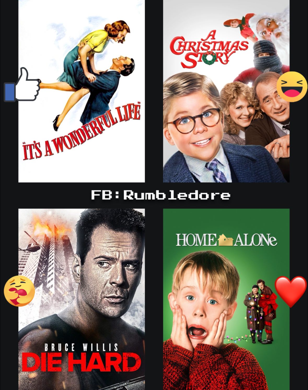 Rumbledore - 4 Christmas movies… only 1 can stay 🤔 #fblifestyle | Facebook