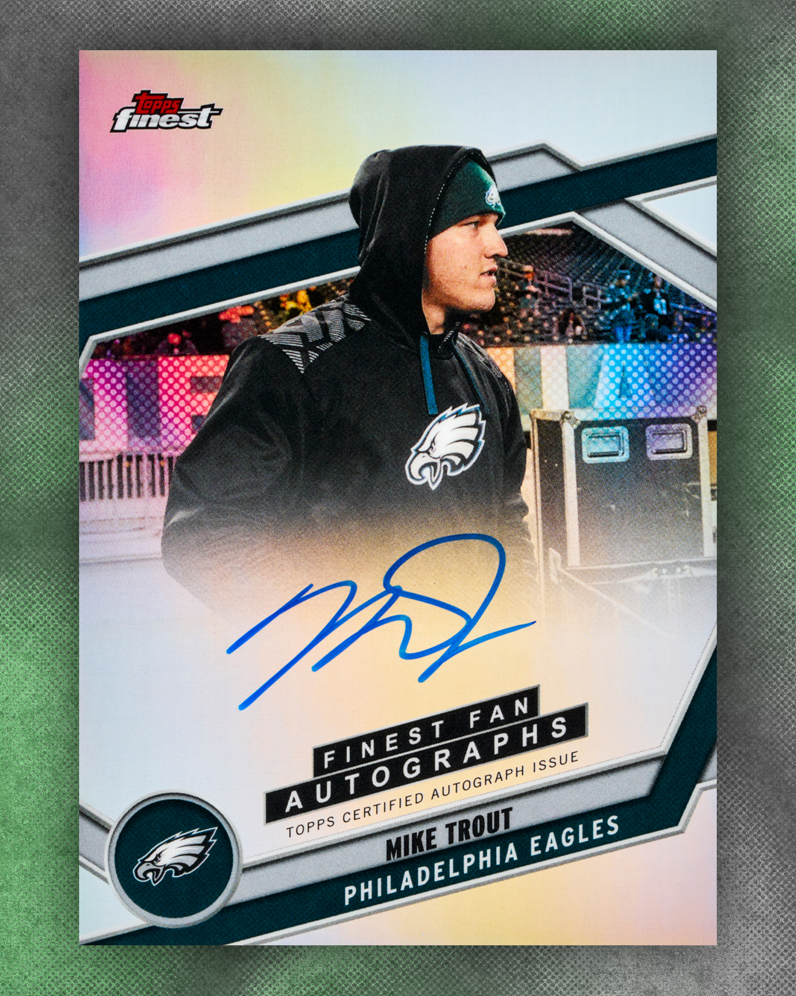 FIRST LOOK: Mike Trout has official Philadelphia Eagles autographs 