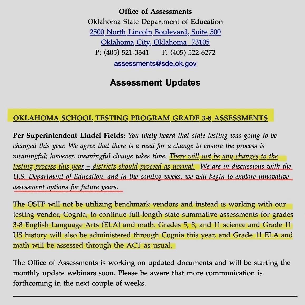 Keota - Information on state testing this school year 2025-26. | Facebook