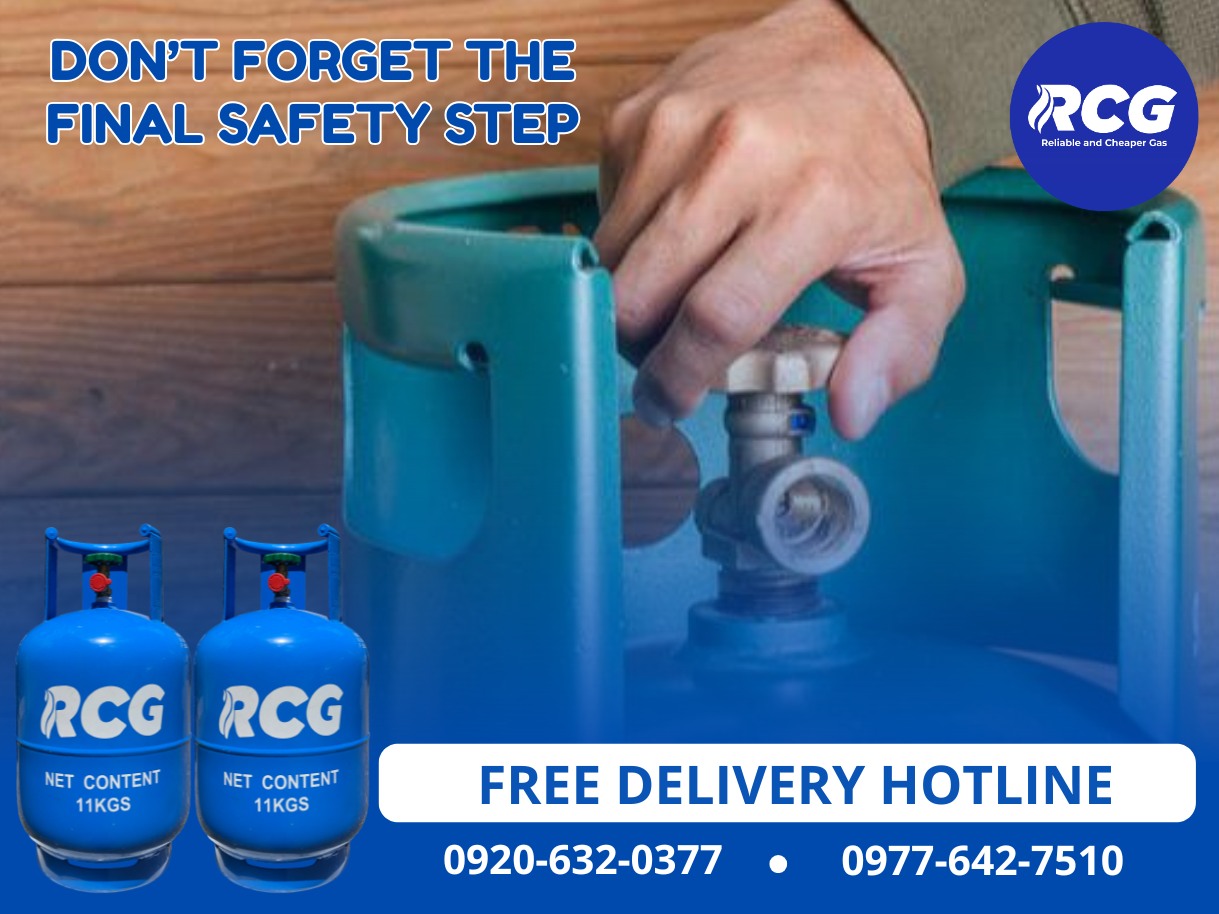 RCG - Turning off the LPG tank is a simple act of care for your home ...