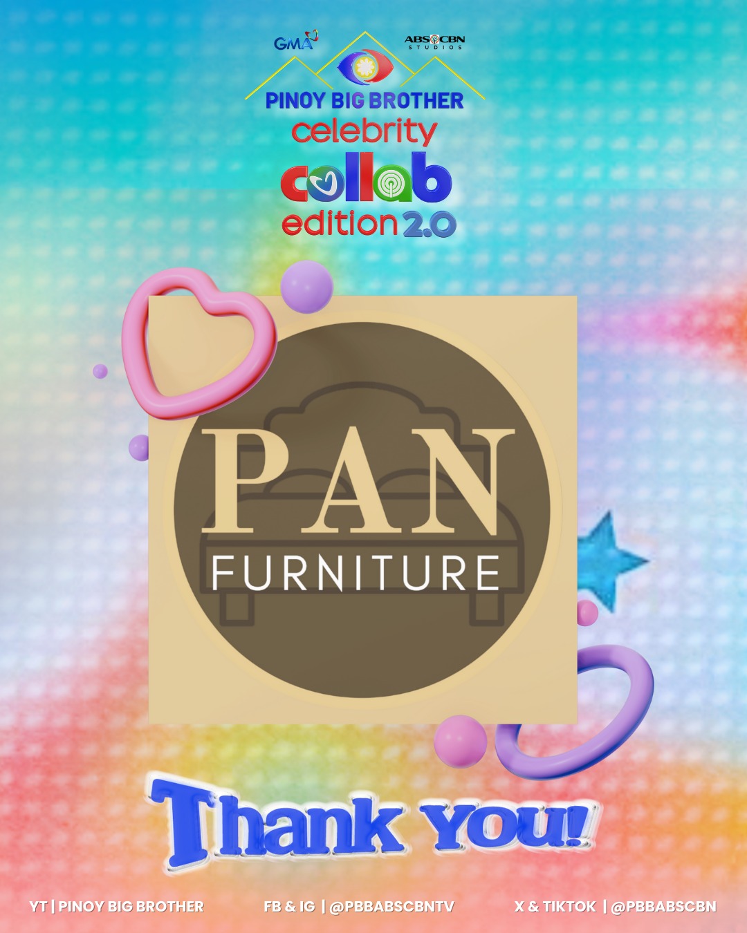 Big thanks to Pan Furniture... - Pinoy Big Brother ABS-CBN | Facebook