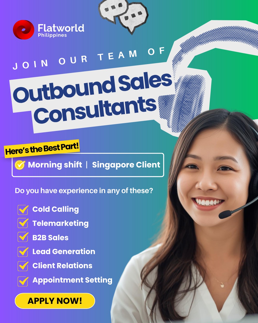 Flatworldphcareers - ☀️ Looking for a Morning Shift Sales Role? CLICK ...