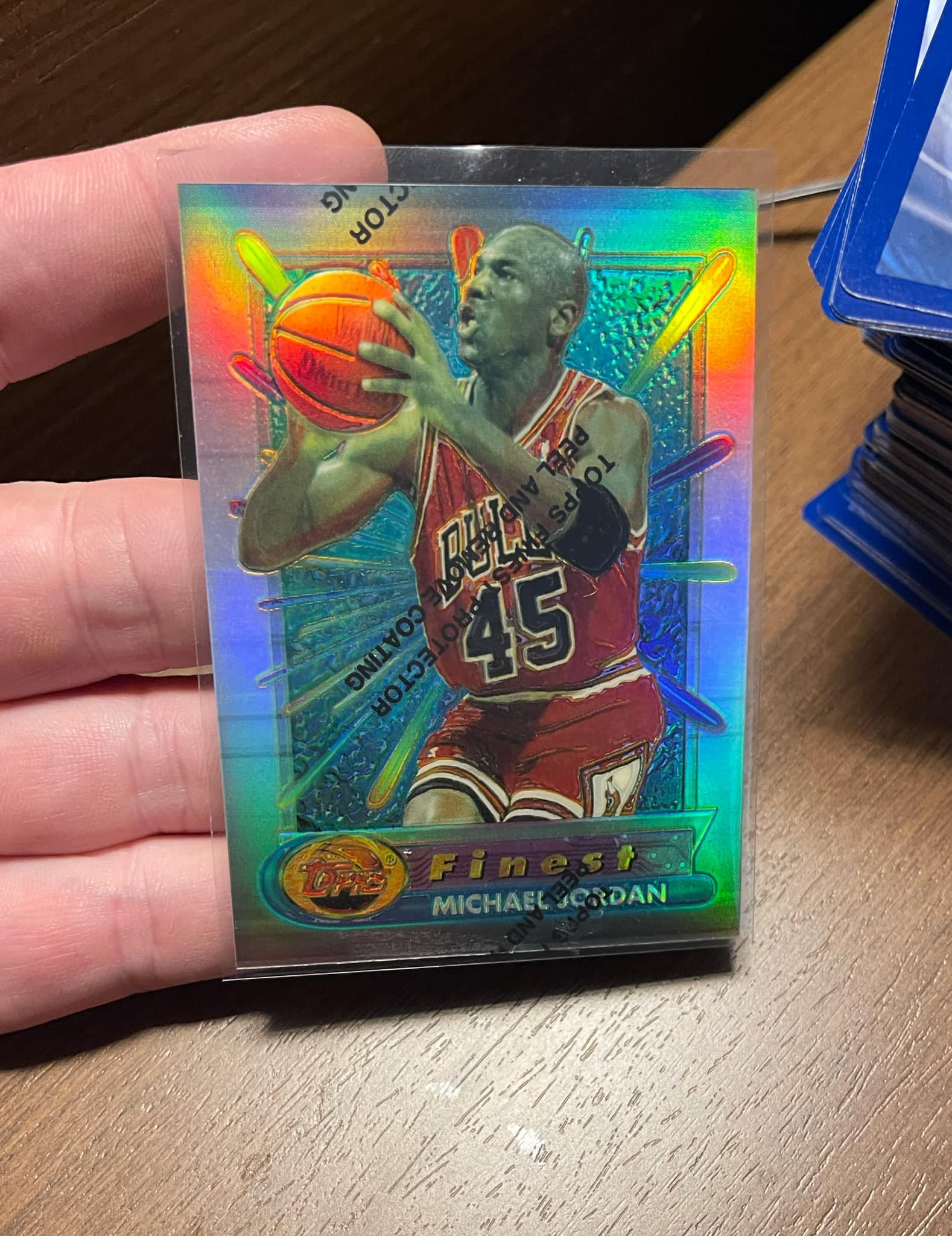 Sealed 1995-96 Topps Finest refractor card