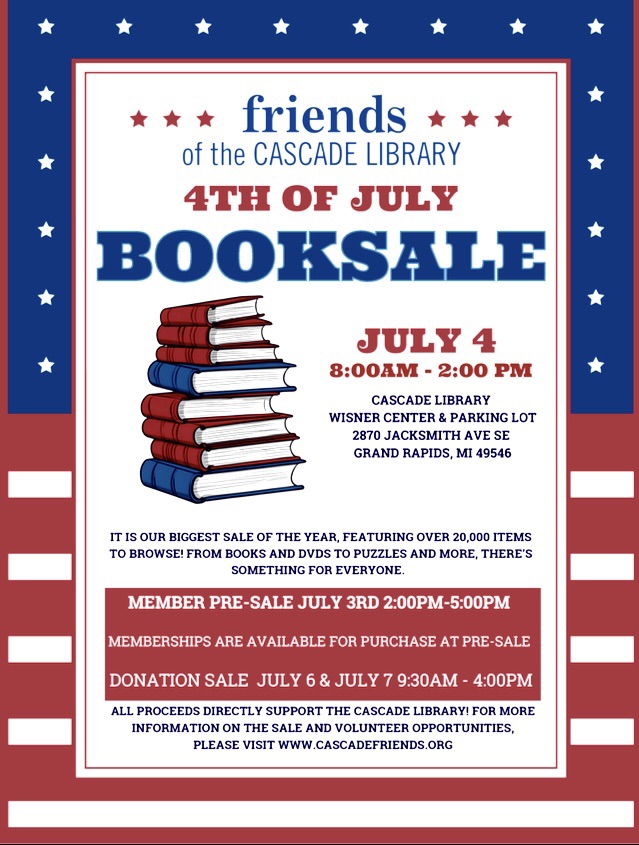 4th of July Book Sale