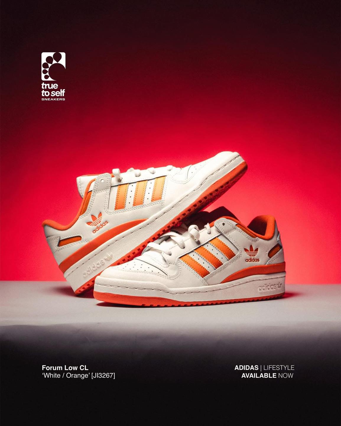 adidas Forum Low CL White Real Gold Orange [JI3267] OUR PRICE
