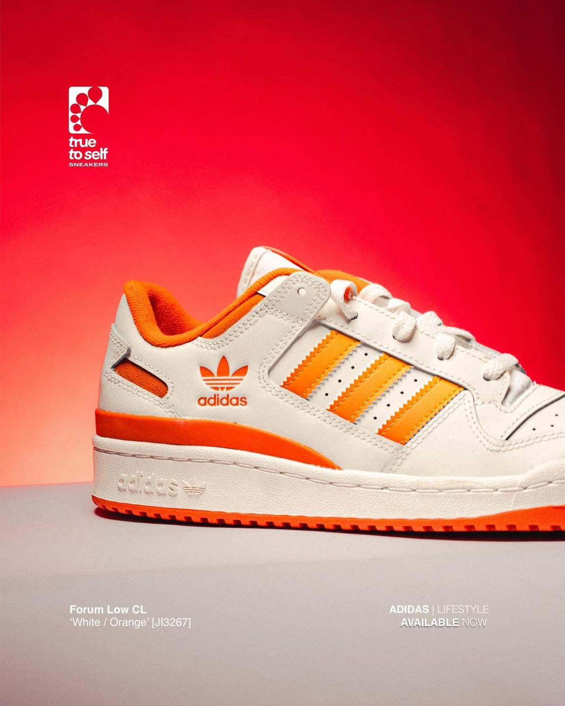 adidas Forum Low CL White Real Gold Orange [JI3267] OUR PRICE