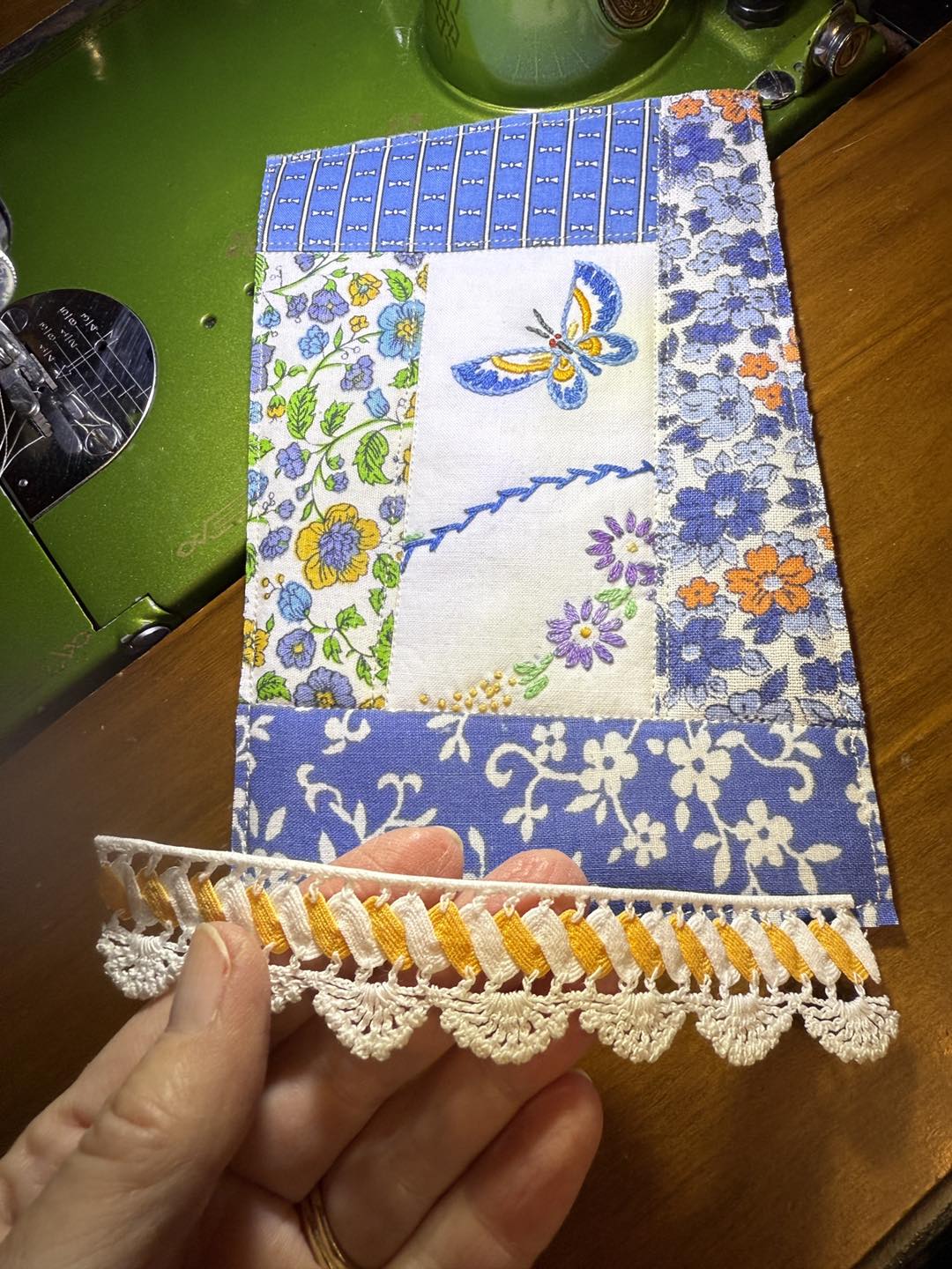 Kelly - One butterfly top almost done. Check out this trim I cut from a ...