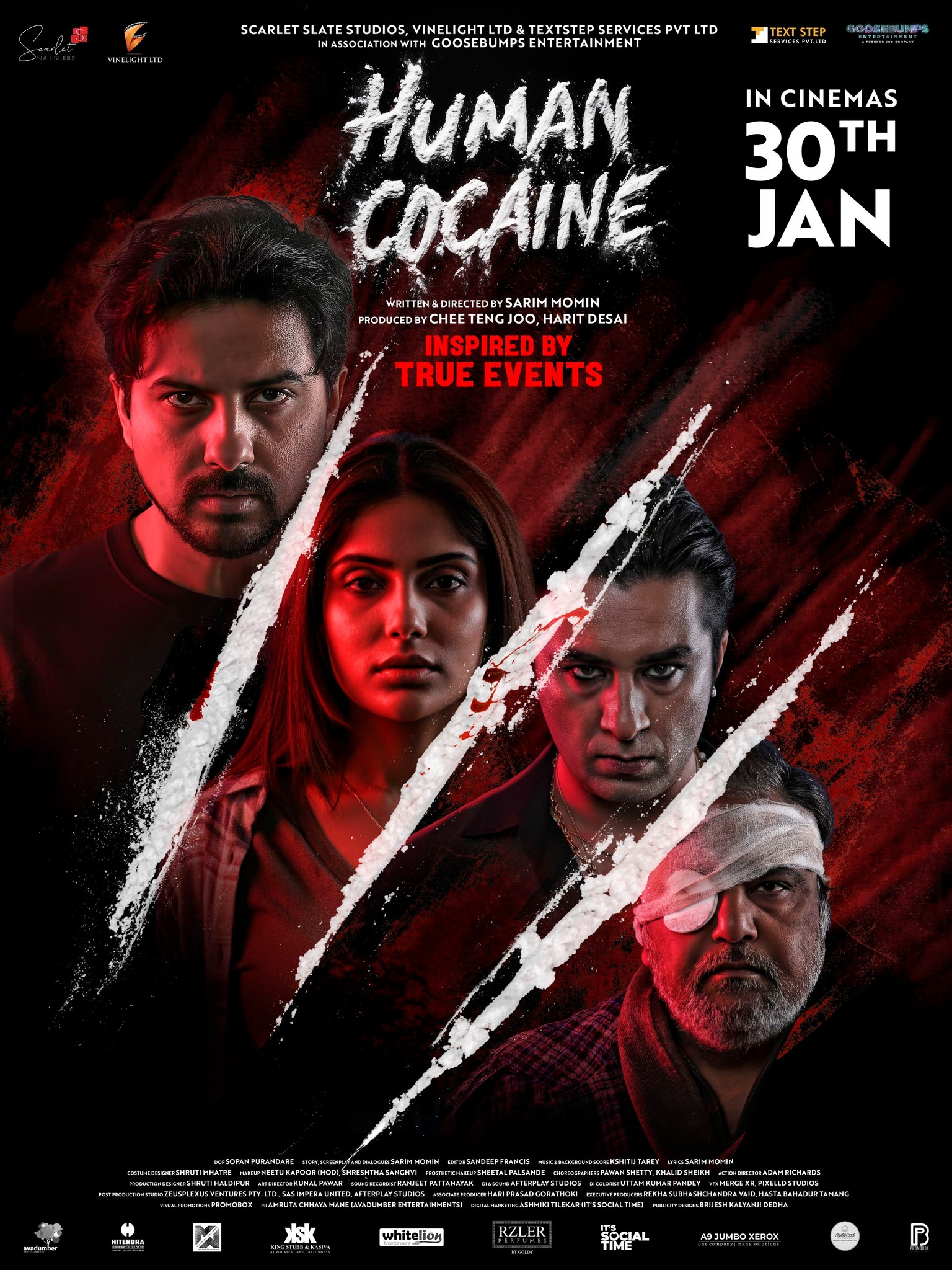 White - Human Cocaine hits harder… Now in cinemas 30 January 2026 🎬 ...