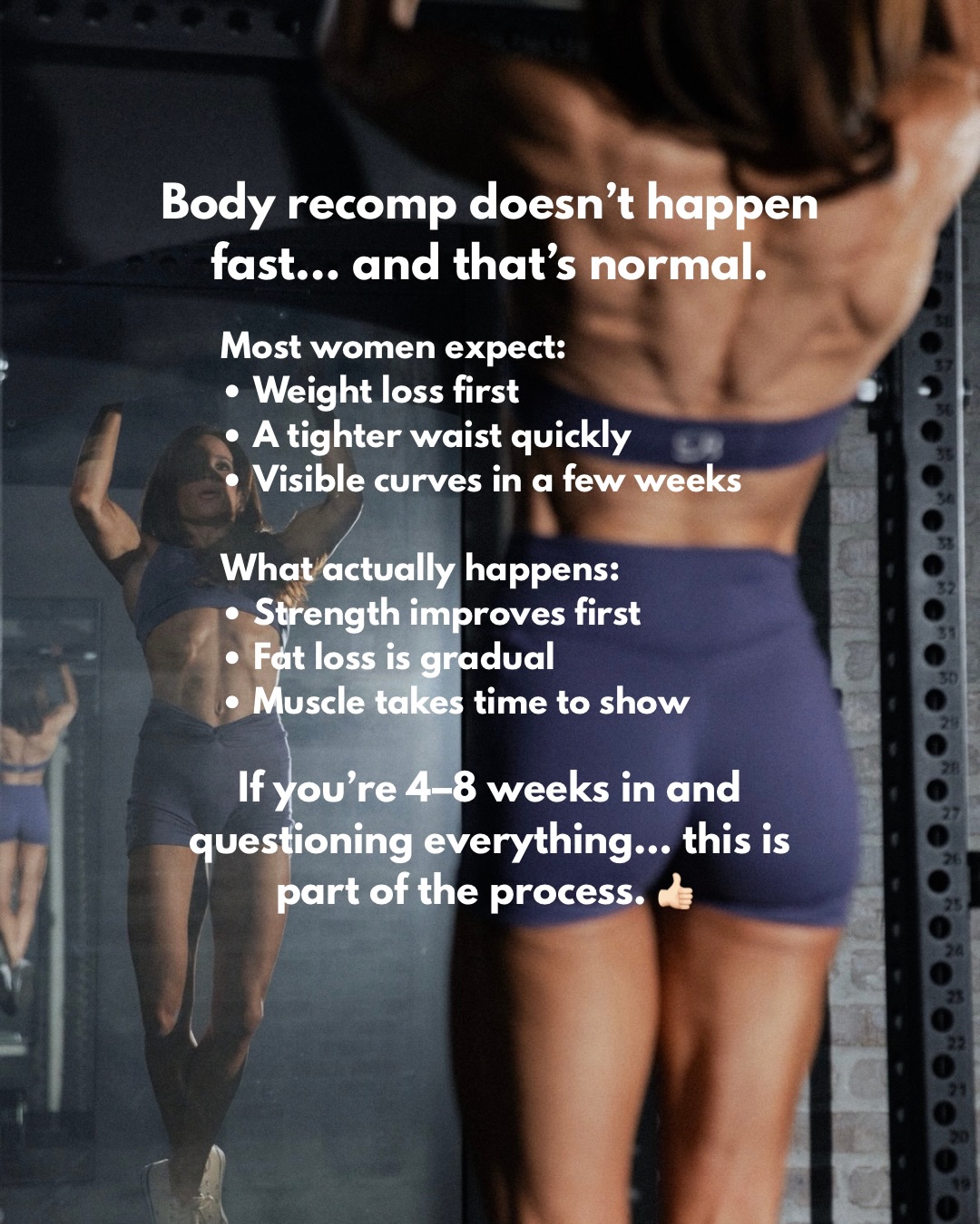 Megan Ewoldsen - Body recomp isn’t fast, but it IS... | Facebook