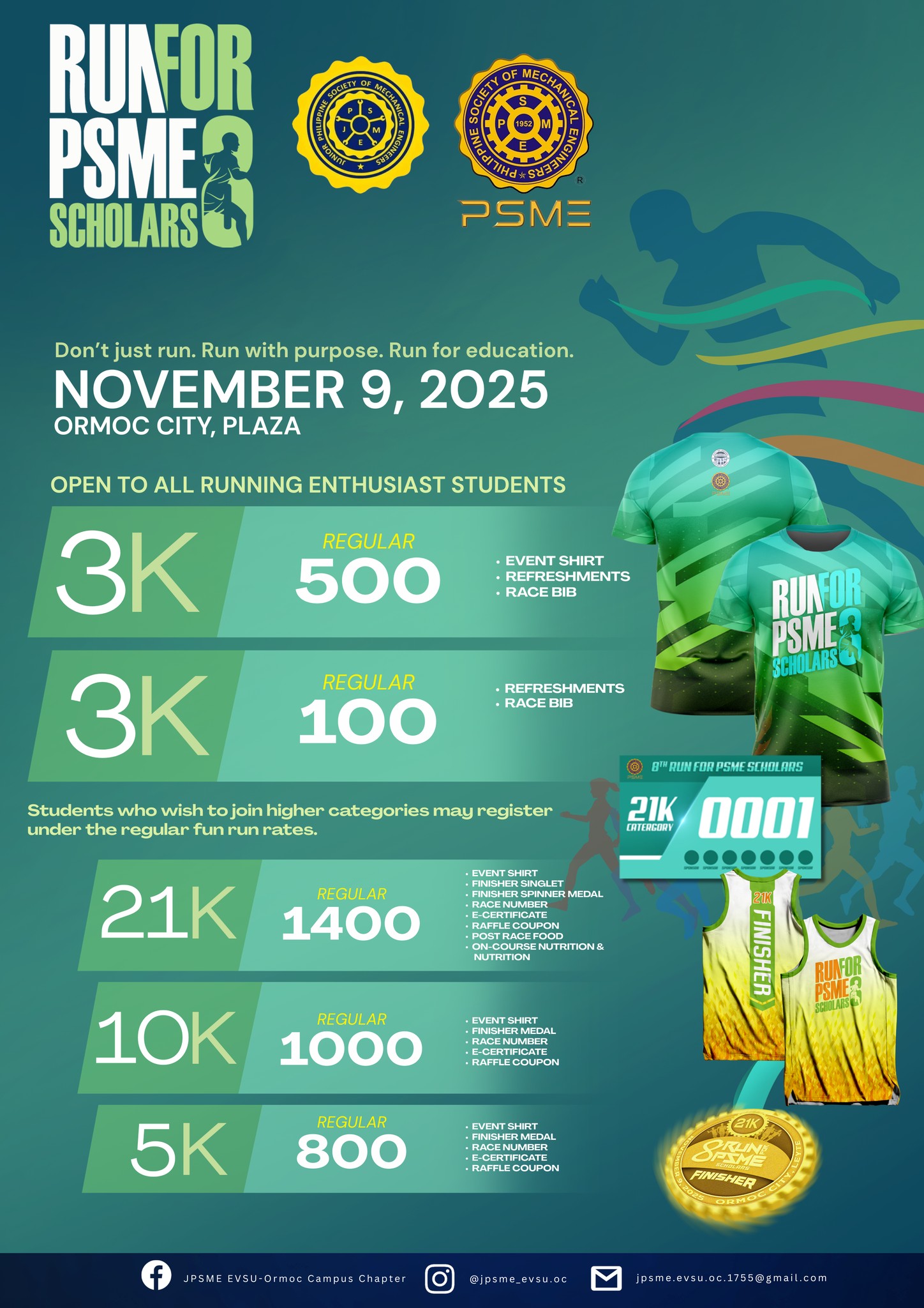 𝗣𝗦𝗠𝗘 𝟴𝗧𝗛 𝗥𝗨𝗡 𝗙𝗢𝗥... - JPSME EVSU-Ormoc Campus Chapter | Facebook
