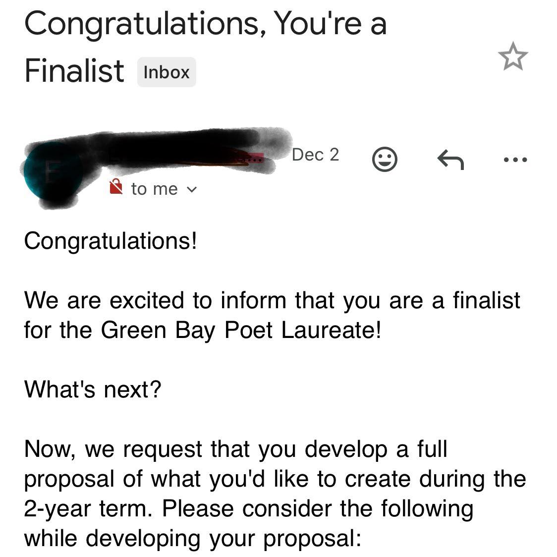 Cujo the Poet - Received this email yesterday notifying me... | Facebook
