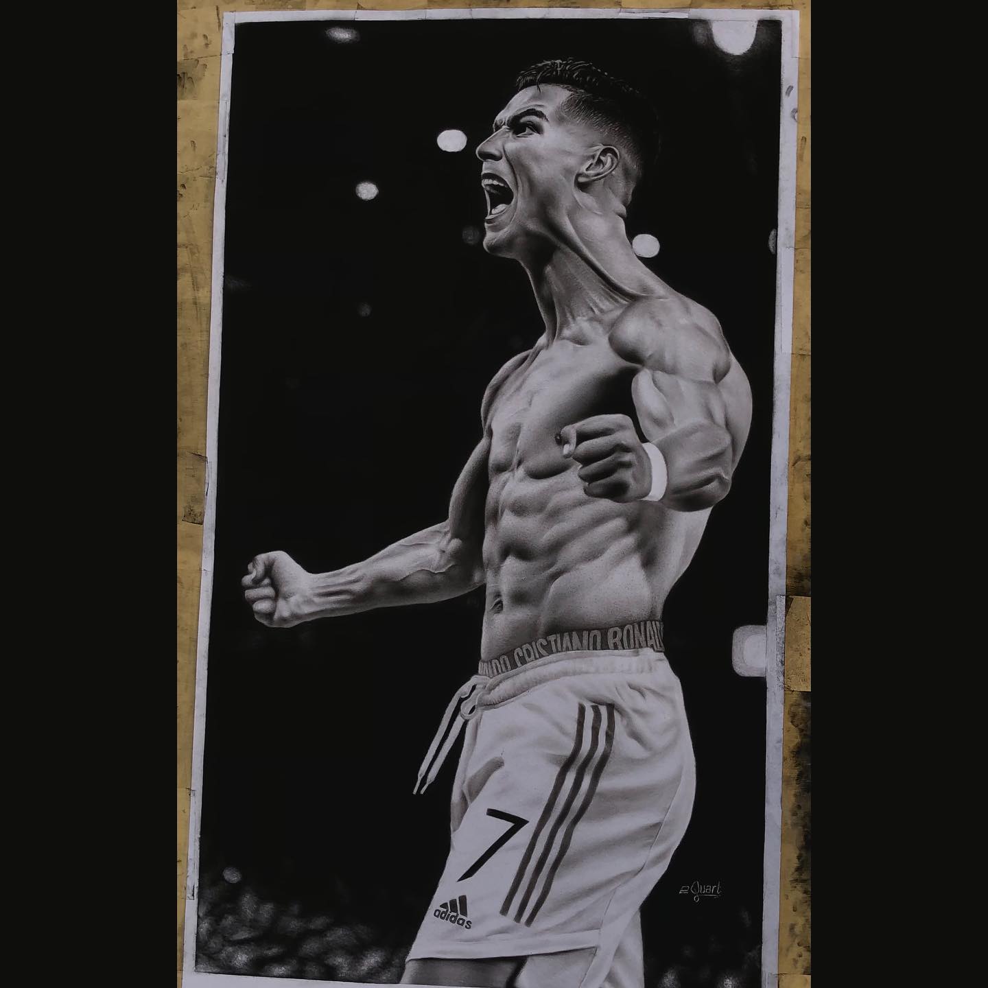 EQuart - This is a Pencil Drawing of CRISTIANO RONALDO...
