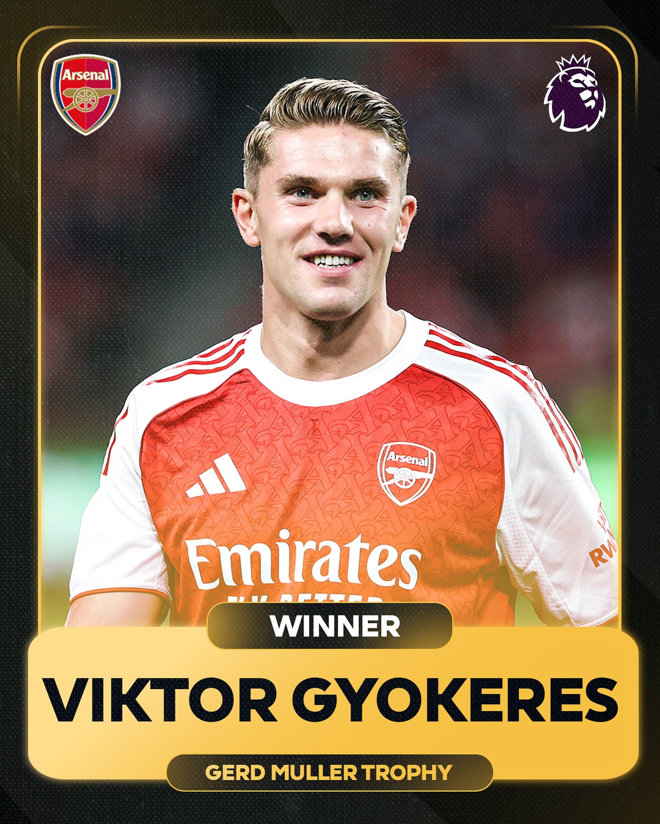 Premier - Recognised for an incredible season in which he scored 5️⃣4️⃣ ...