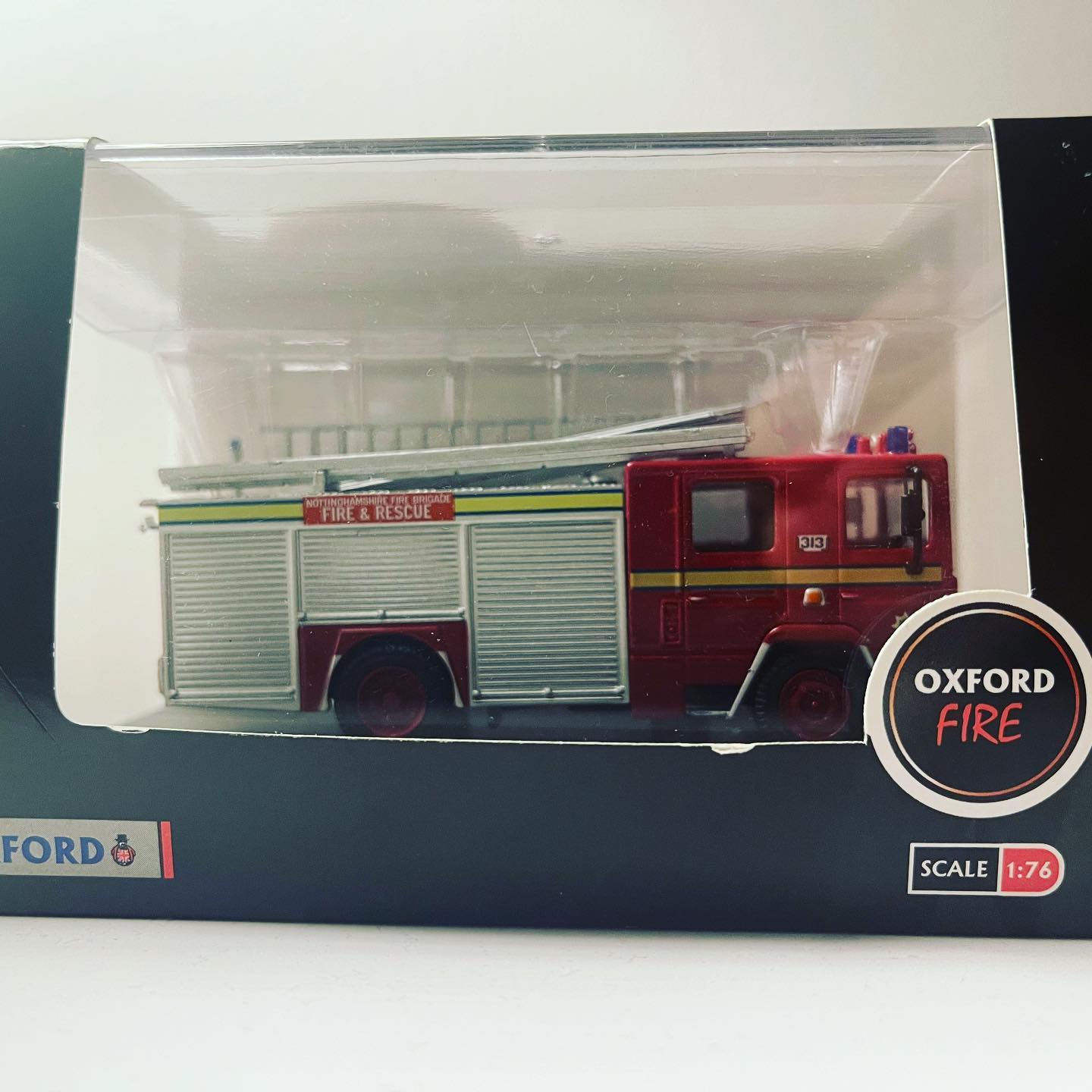 Rare 1/16 scale Dennis fire engine model found at swap meet