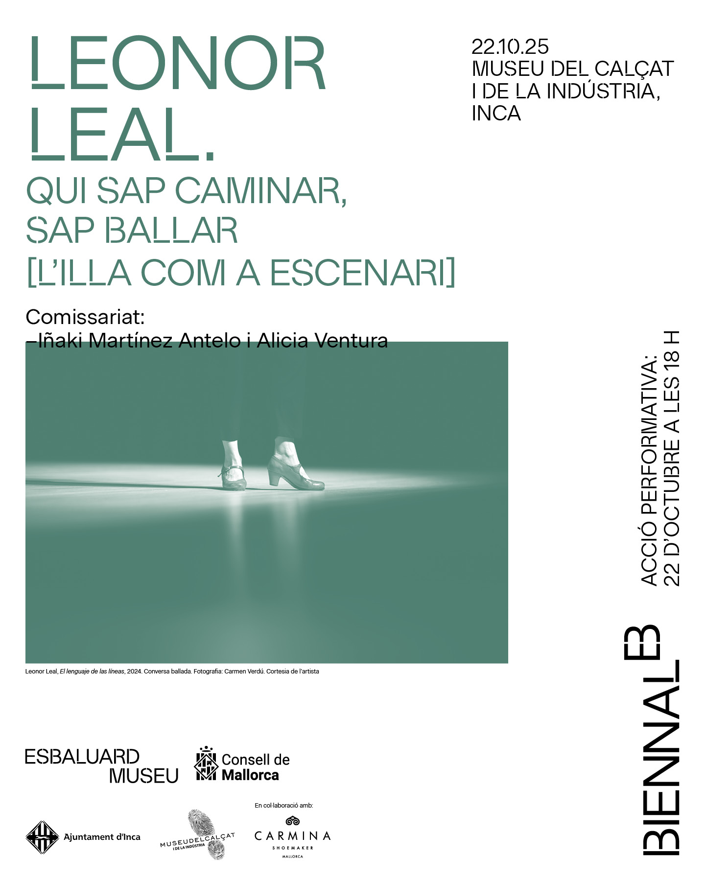 Museu - 💃 Leonor Leal presenta a Inca la performance “Qui sap caminar ...