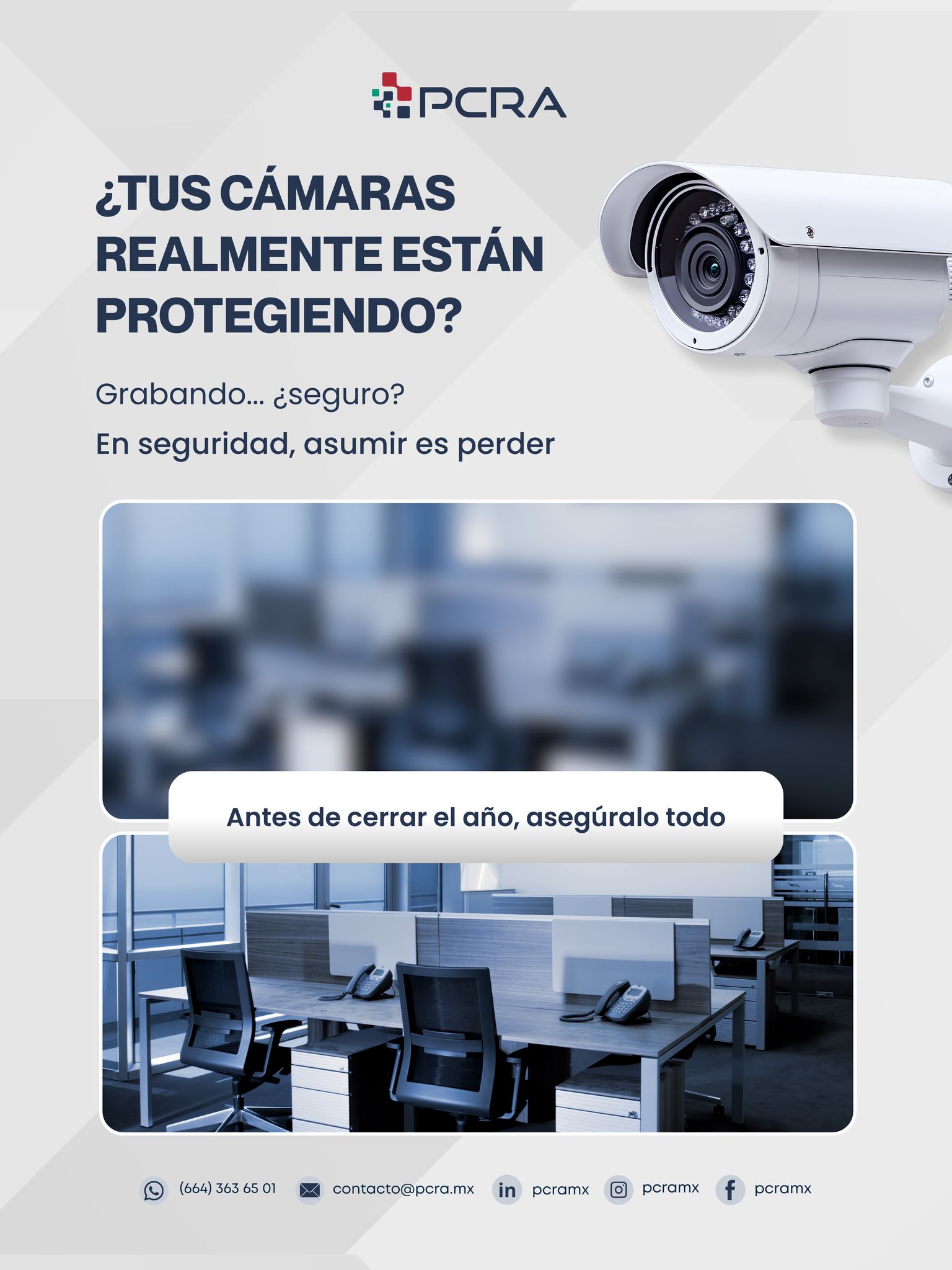 PCRA - 📹 La nueva seguridad no es ver. Es saber. ¿Tus cámaras protegen ...