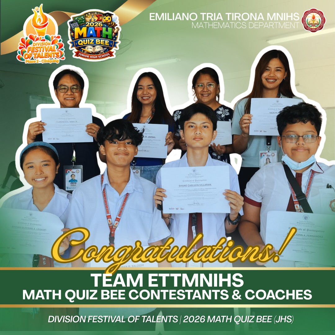 Ettmnhs - #MathFestival2016UPDATES Nagsimula na ang Eliminasyon ng mga ...