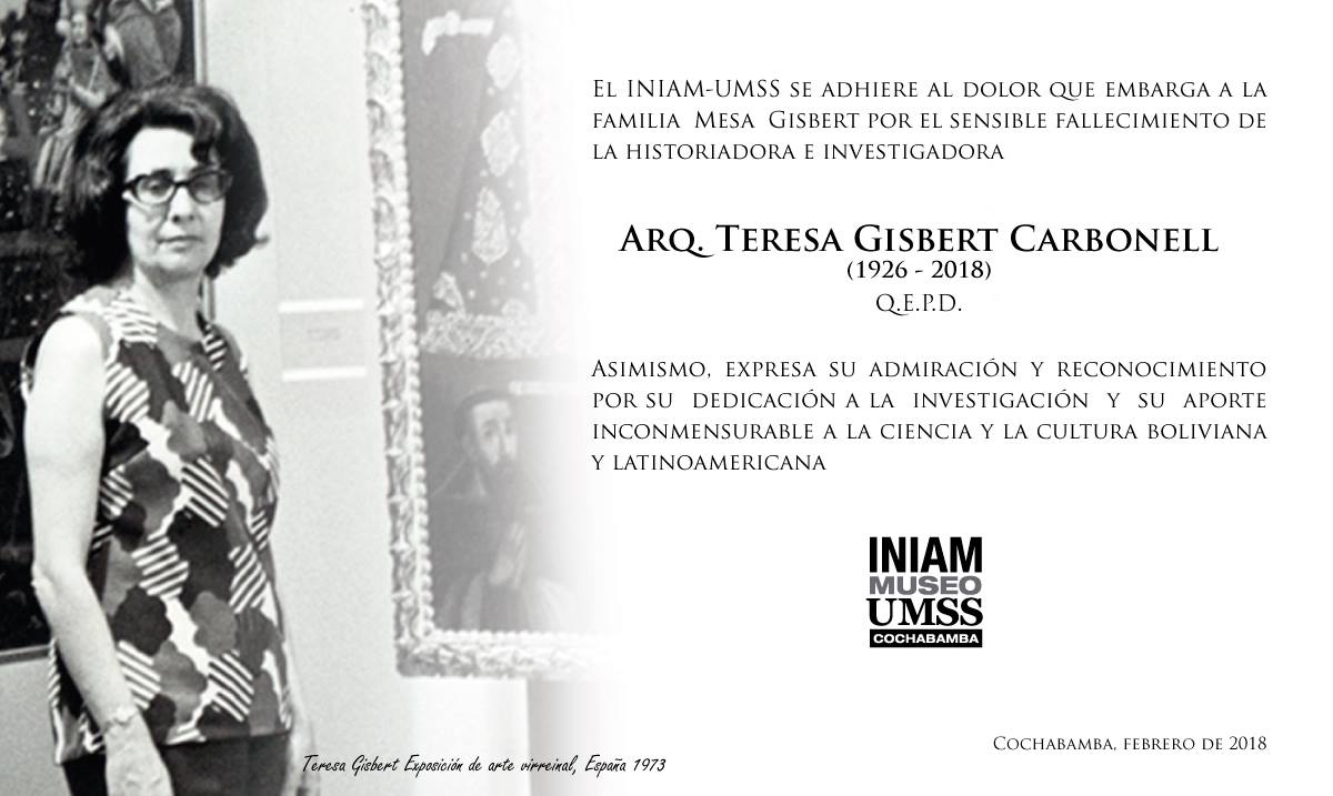 El INIAM-UMSS se adhiere... - INIAM Museo Arqueológico UMSS