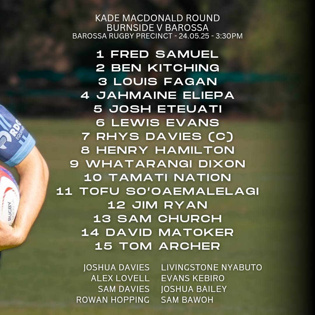 Burnside Rugby Club added a new photo. - Burnside Rugby Club
