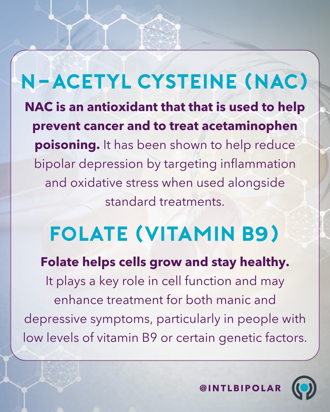 acetyl l carnitine for bipolar disorder depression What supplements help with mental health besides medication? Dosage:30+30mg