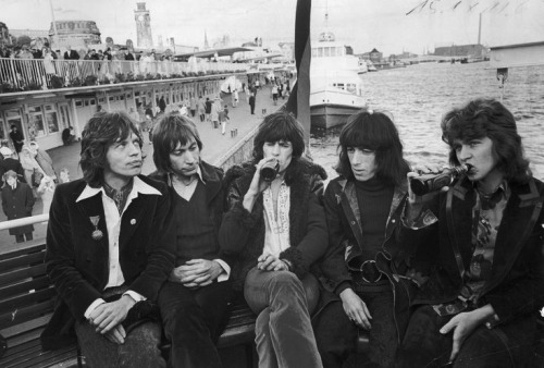 The Rolling Stones in Hamburg Harbour 1970