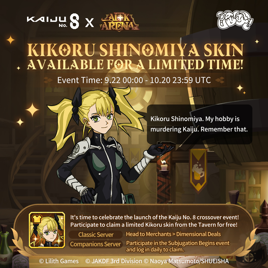 Kikoru Shinomiya Noble Tavern skin is coming soon! ✨ AFK Arena