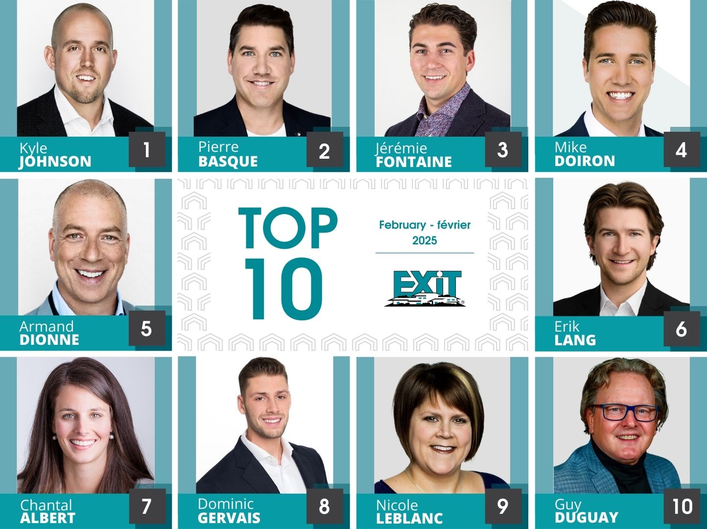 EXIT - Congratulations - Félicitations to our Top 10 agents for the ...