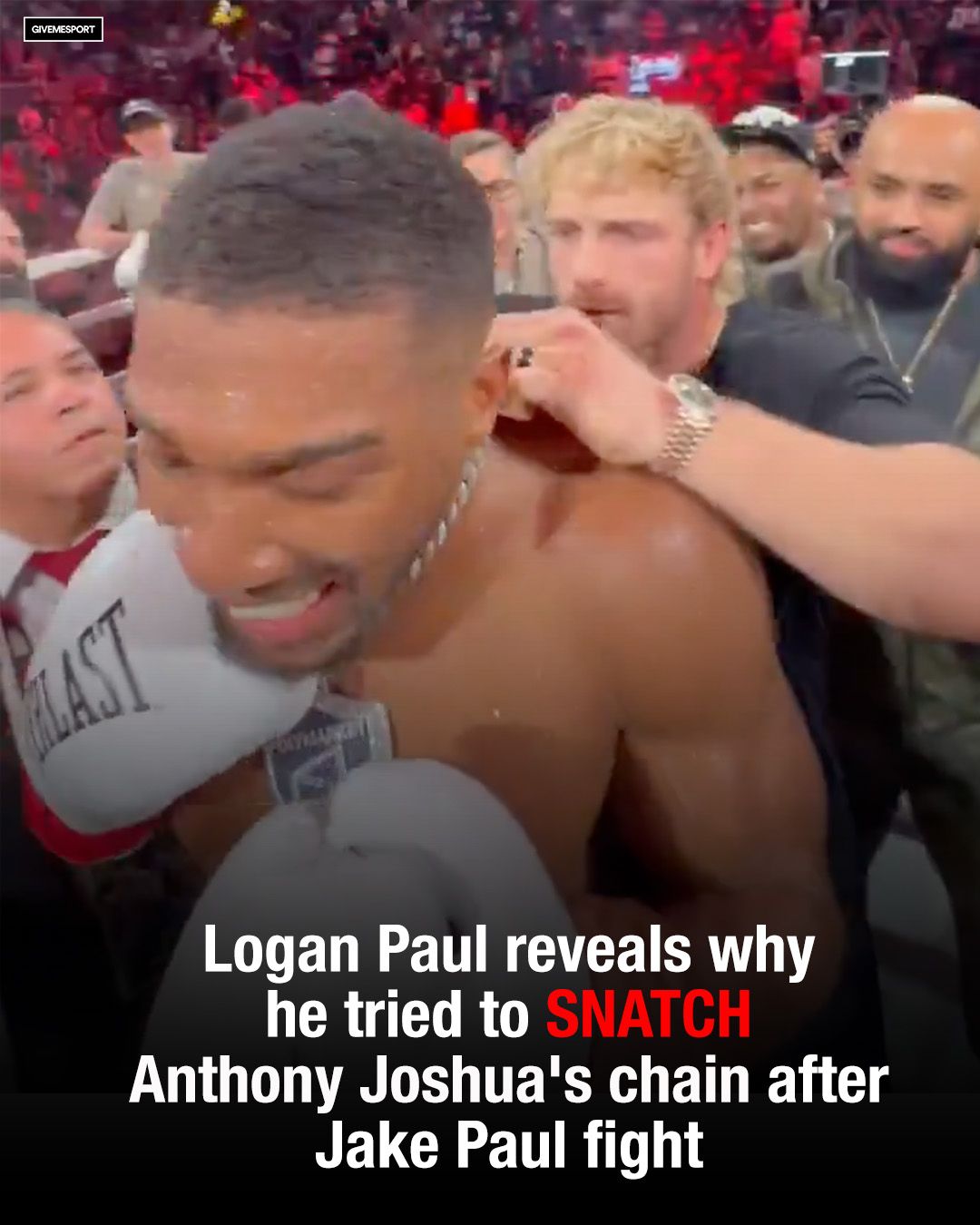 GiveMeSport - 🗣️ 'One of Anthony Joshua's guys bit me.... | Facebook