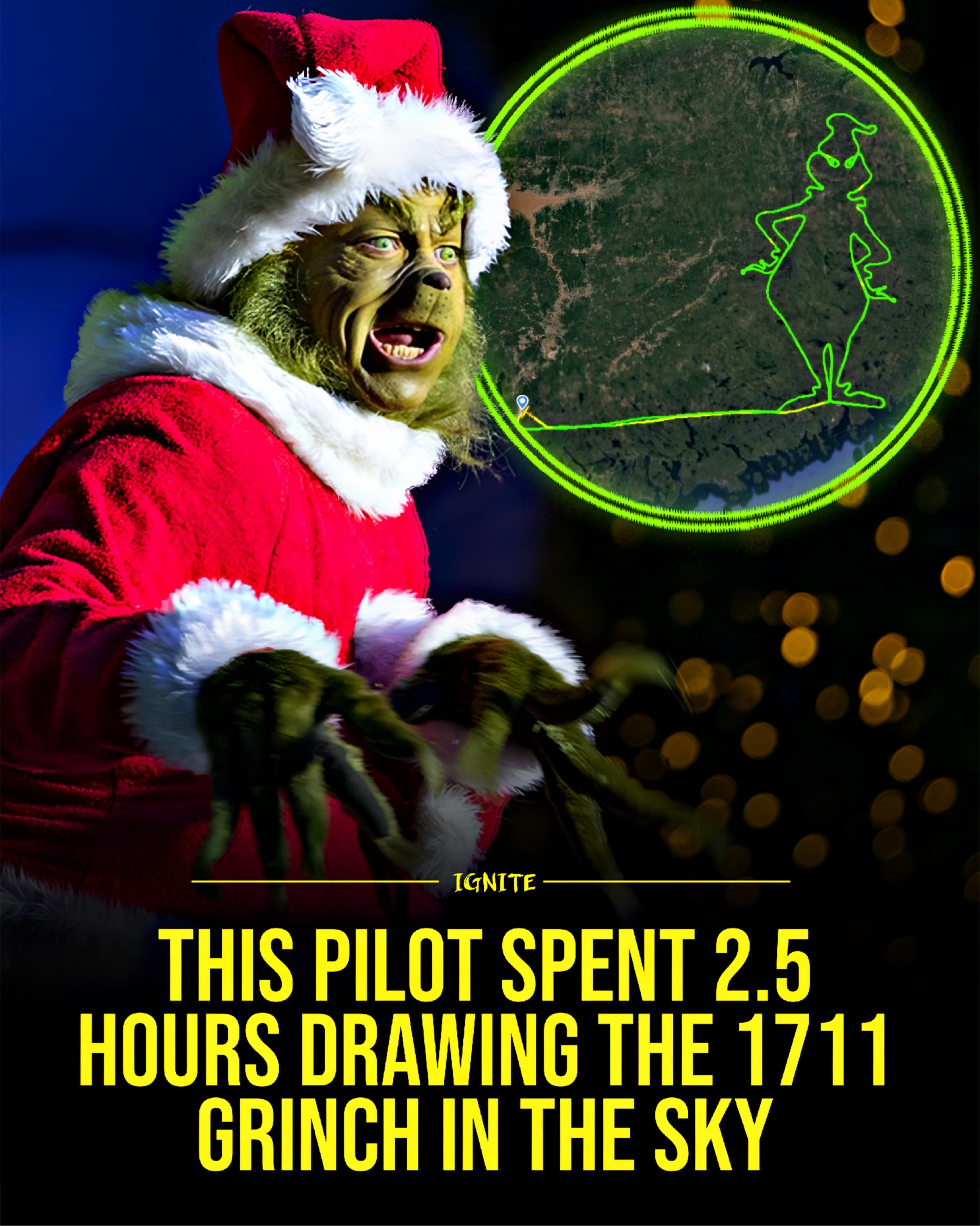 Ignite - This pilot literally drew Christmas in the sky 🎄 ️ After ...