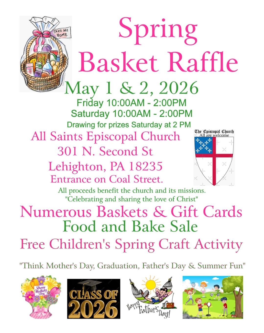 Spring Basket Raffle & Bake Sale