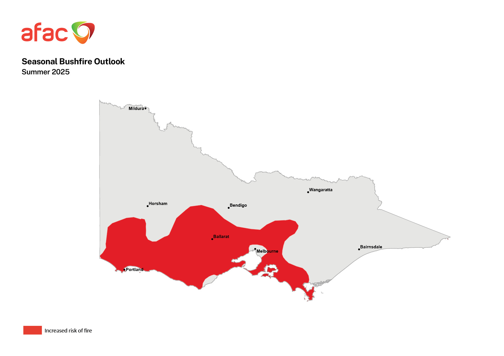 CFA - The Seasonal Bushfire Outlook for summer 2025-26 identifies a ...