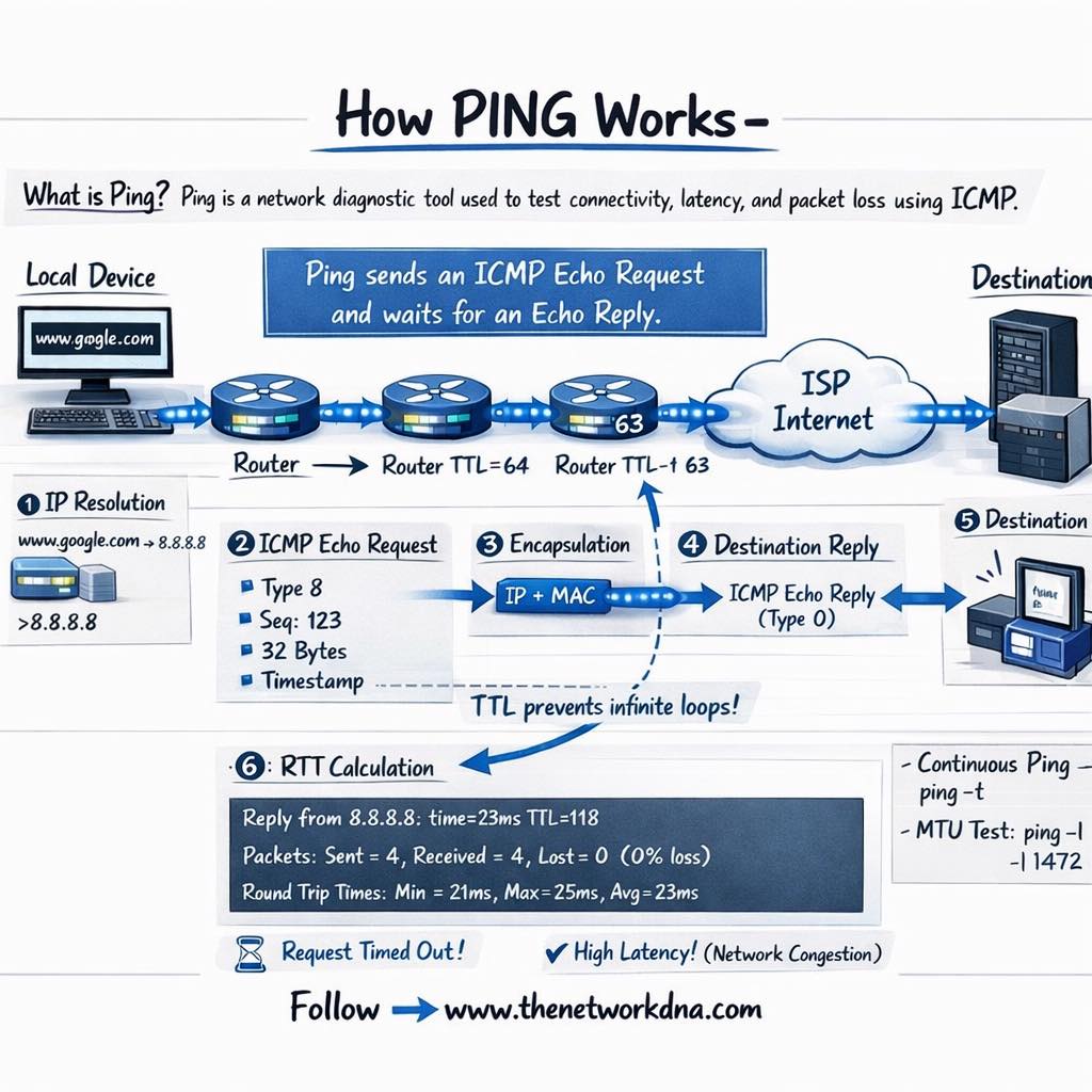 Router - How PING Works ? PING is usually the first command every ...