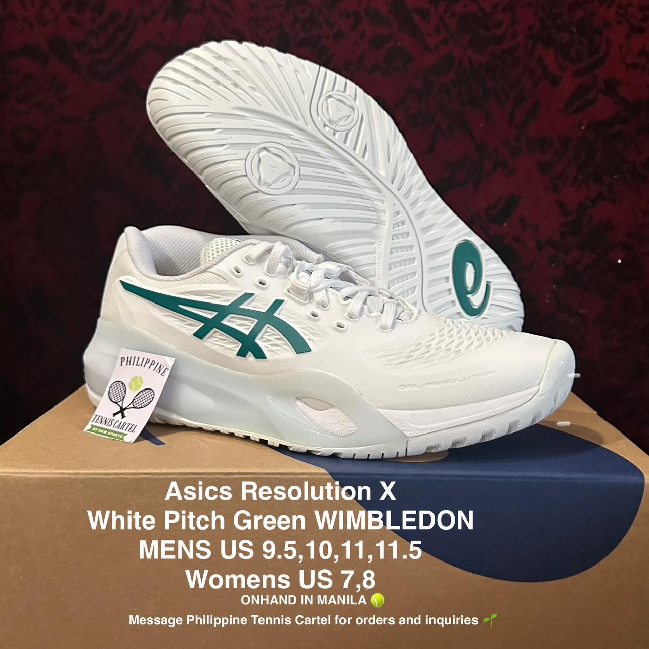 RESTOCK Resolution X men white pitch green US 8,8.5,9,9.5,10,11 