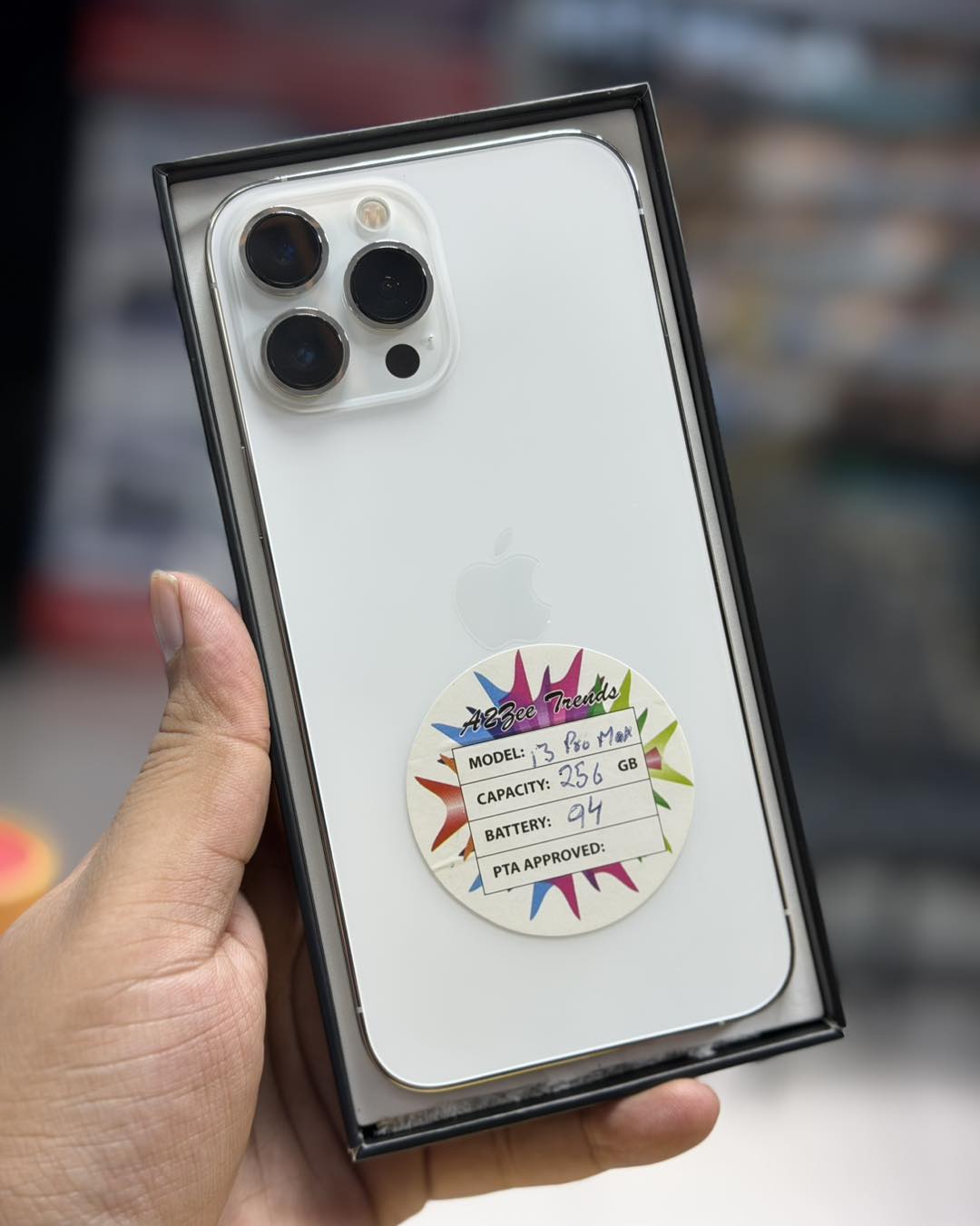 A2Zee - IPHONE 13 PRO MAX SIM LOCKED ( JV ) 256GB MEMORY WHITE