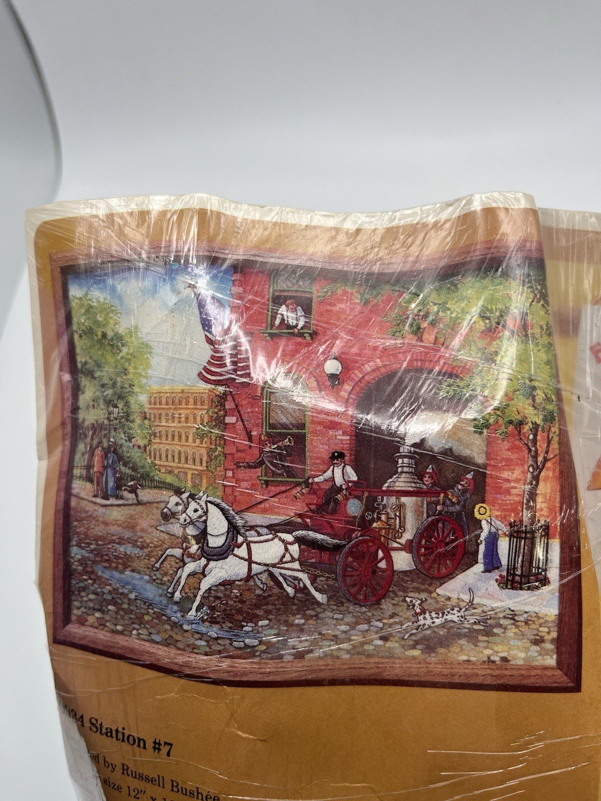 Vintage 80s Creative Circle Needlework Kit #334 Firehouse Station #7 ...