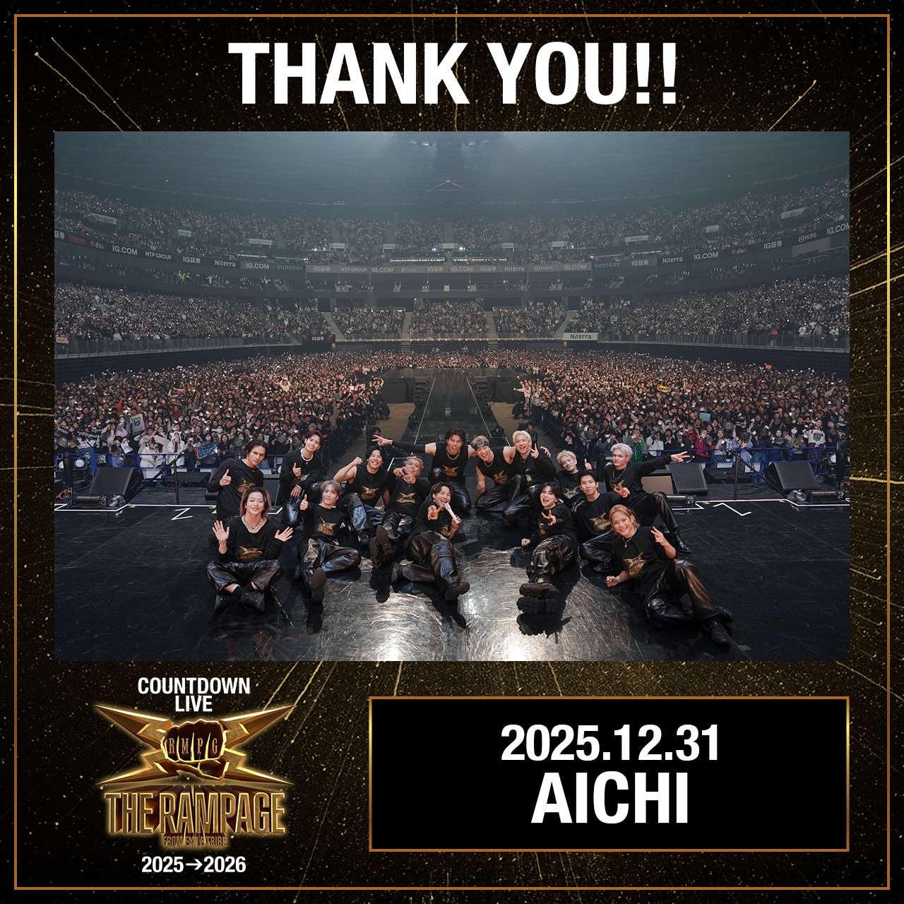 THE RAMPAGE COUNTDOWN LIVE 2025→2026 🎍THANK YOU