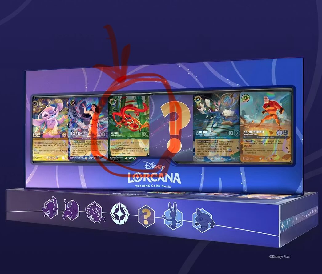 My Mushu card art is part of the D23 Disney Lorcana TCG box