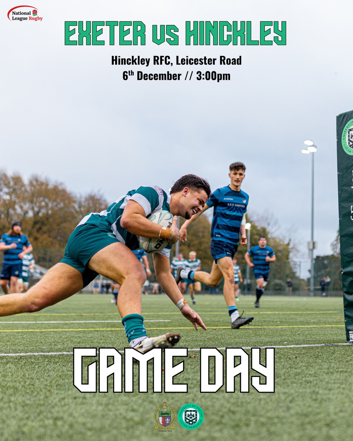 🚨 IT’S GAME DAY!... - Exeter University Rugby Football Club | Facebook