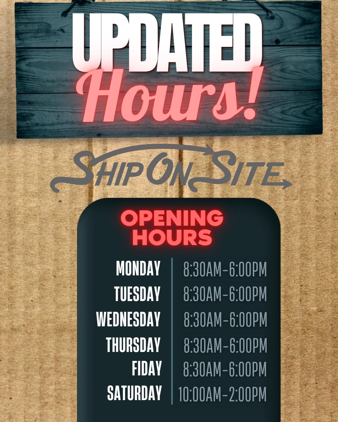 📣 New Hours Starting the Week of September 29th! We’re extending our ...