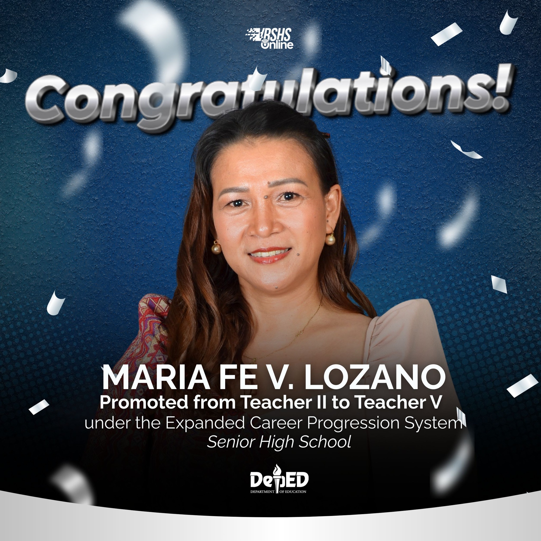 🎉 Congratulations to Mrs.... - VRSHS Grade 12 Curriculum | Facebook