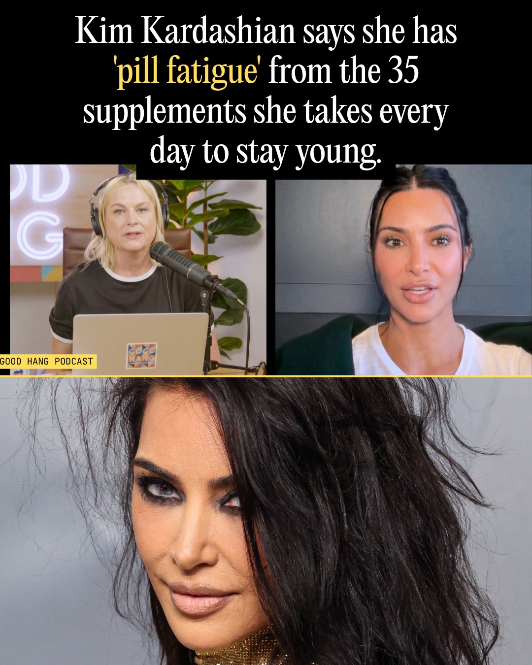 Kim Kardashian Reveals Extreme Daily Wellness Routine: 'I Take Probably 35 Supplements a Day'