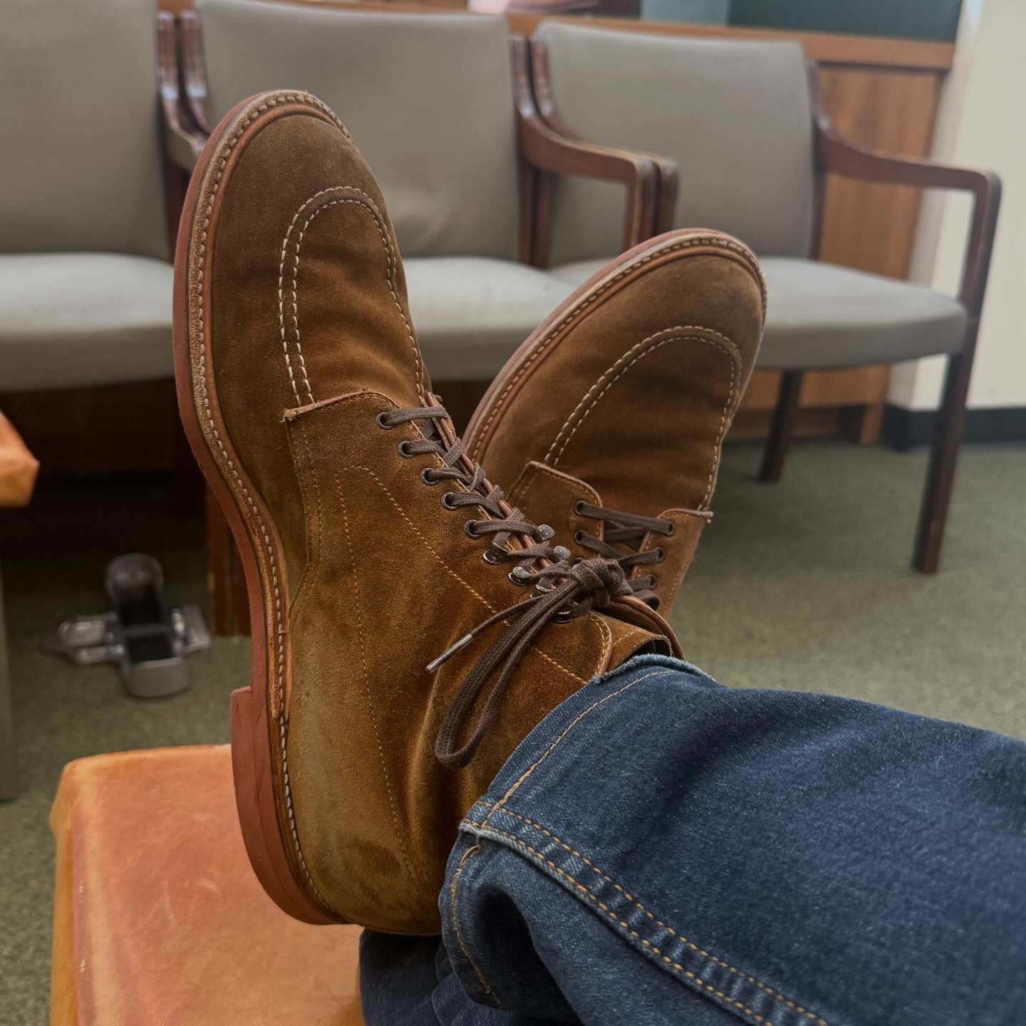Alden - Snuff Suede Indy Boot - style 4011HC. Trubalance last 