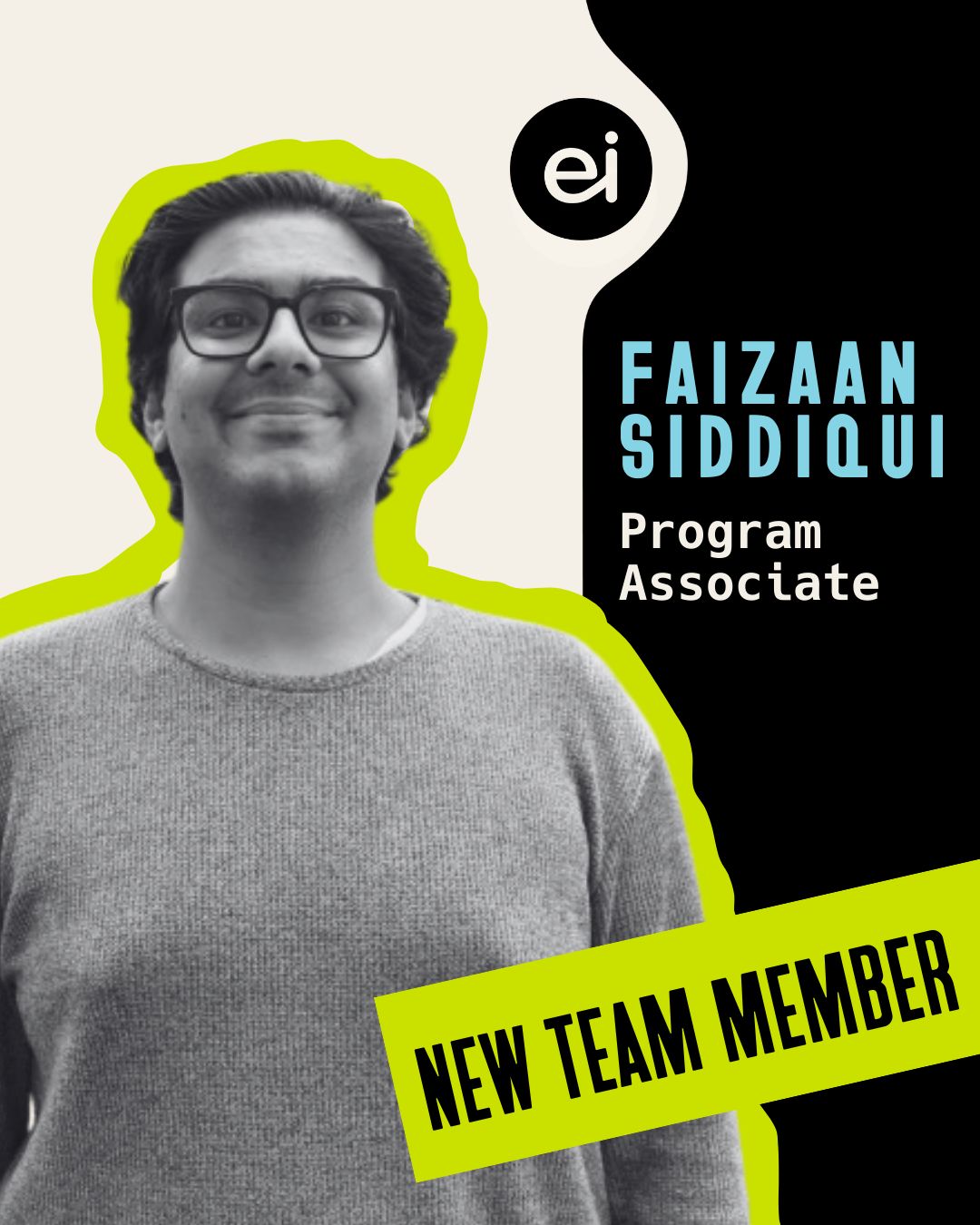 We're thrilled to welcome Faizaan... - Equity Institute | Facebook