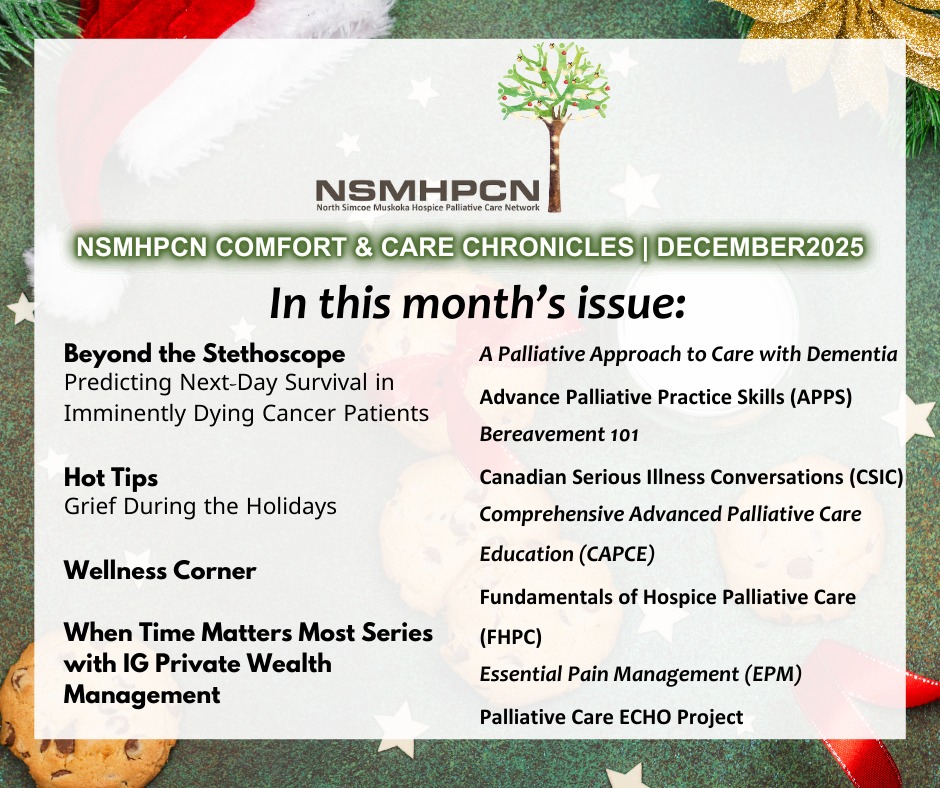 The... - North Simcoe Muskoka Hospice Palliative Care Network | Facebook
