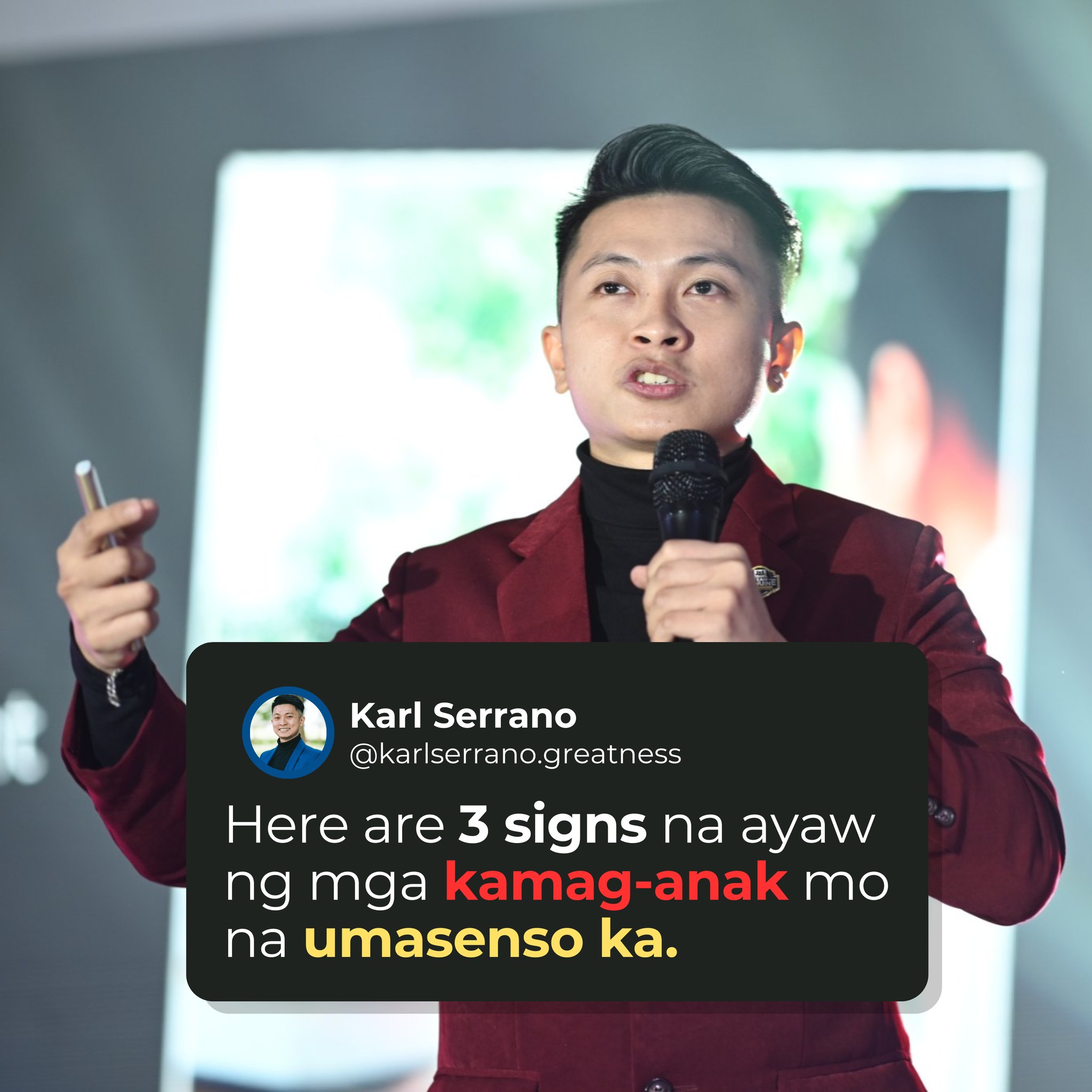 Karl - Here are 3 signs na ayaw ng mga kamag-anak mo na umasenso ka ...