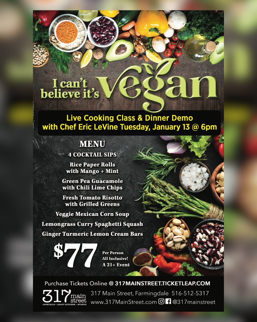 317 Main Street - Your 2026 dinner plans? Upgraded! Chef... | Facebook
