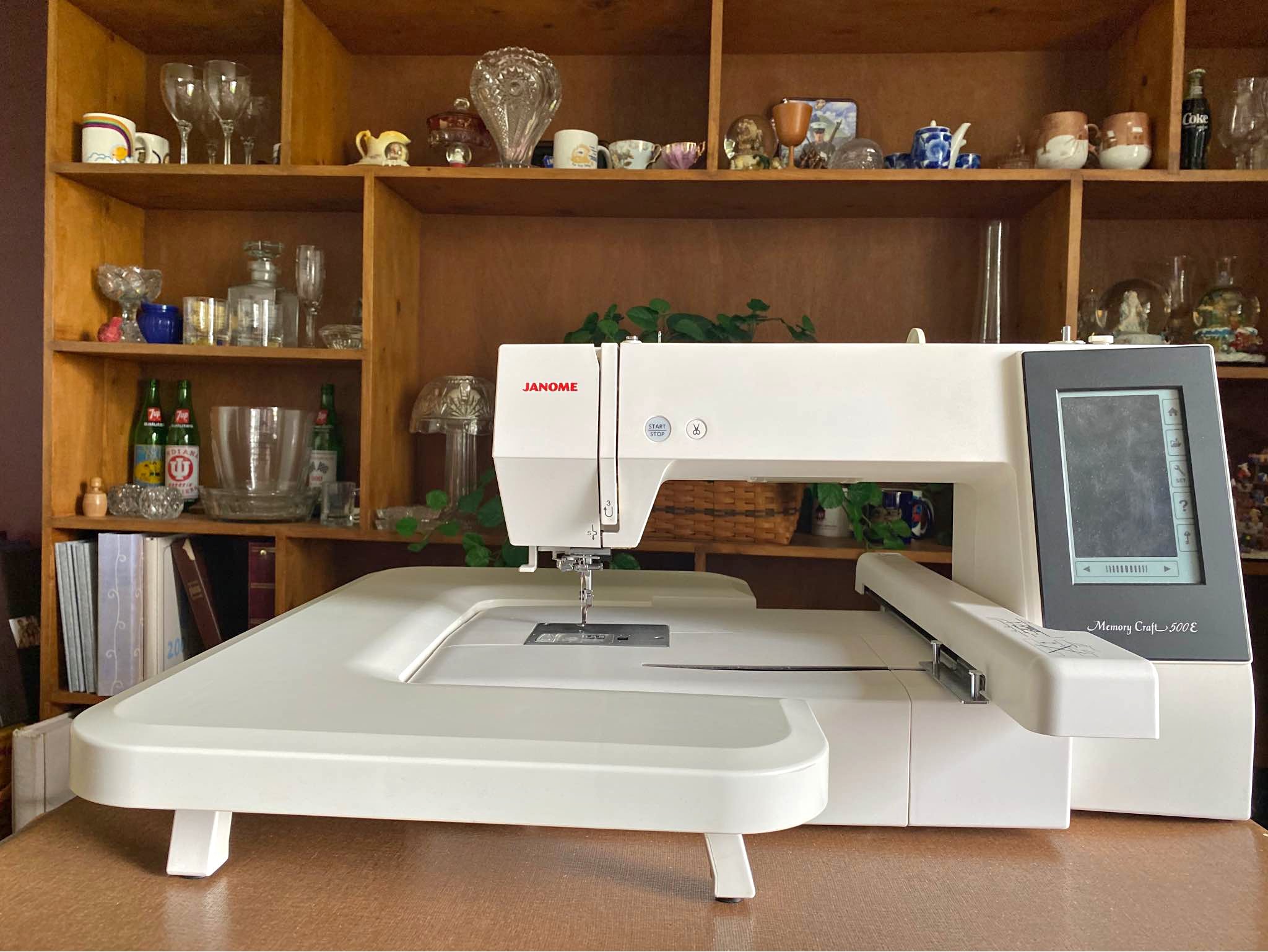 Janome Memory 500E Embroidery Machine + Additional Accessories - Sewing ...