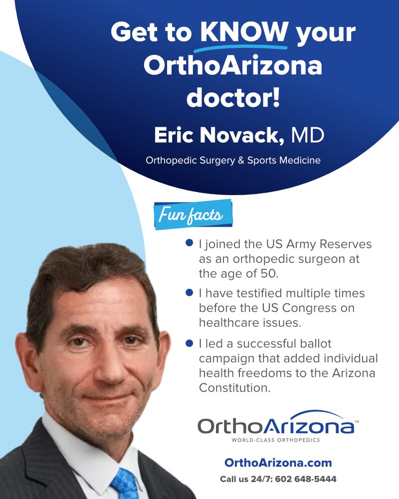 OrthoArizona - Get to Know Your OrthoArizona Doctor: Eric... | Facebook