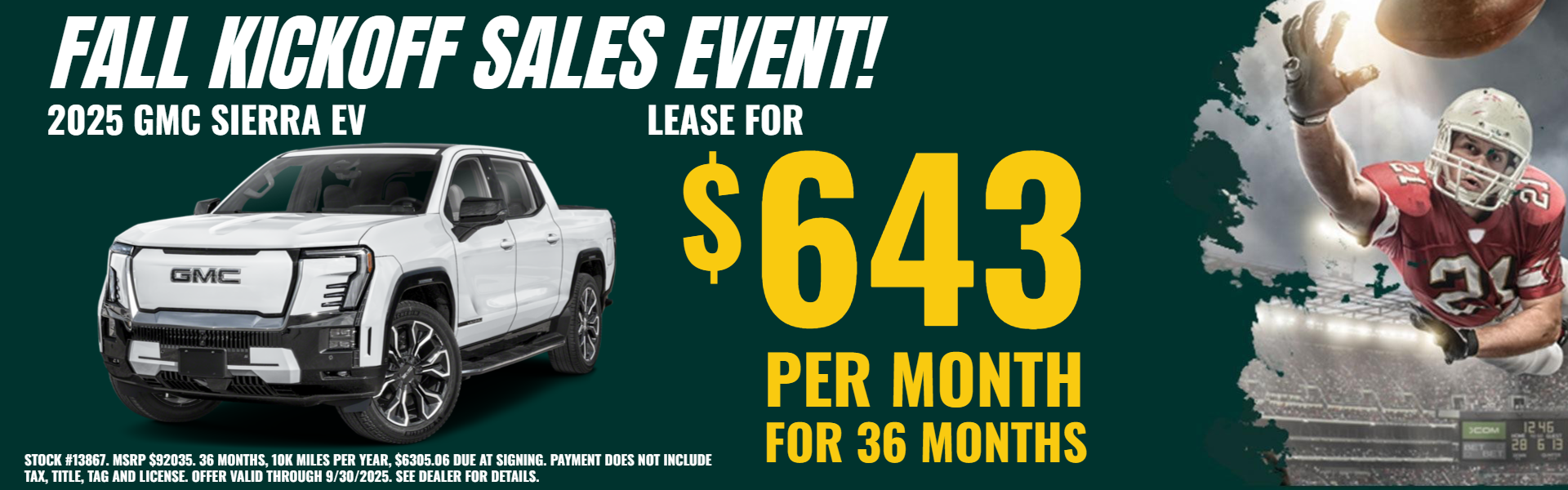 🏈 FALL KICKOFF SALES EVENT! 🏈... - Cecil Graves Chevrolet GMC | Facebook